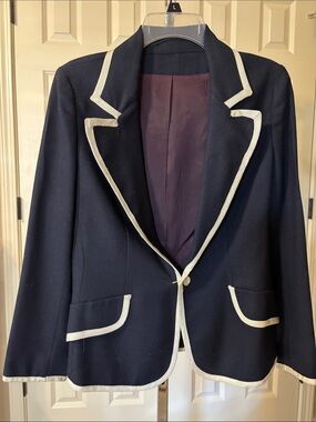 Angel Navy Blazer with Cream Piping